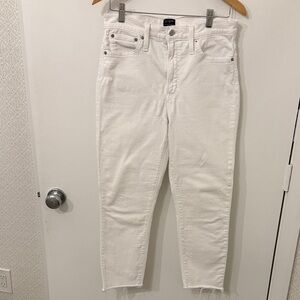 J. Crew Ivory Ankle Jeans for Women